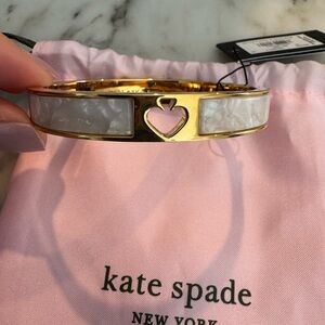 Kate Spade Gold and Cream Bangle